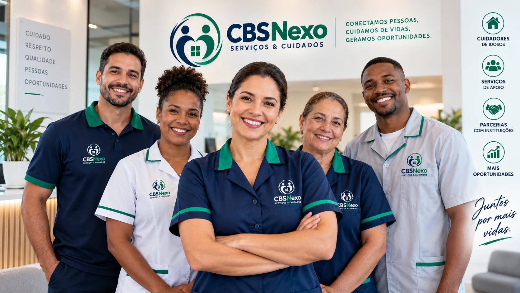 Imagem de apresentação da equipe CBS Nexo